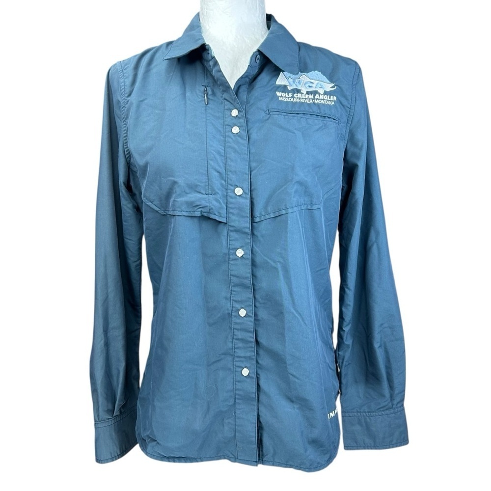 Simms Guide Shirt M Fishing Wolf Creek Angler
Hiking Outdoor Peeal Snap Western